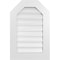 Ekena Millwork Octagonal Top Surface Mount PVC Gable Vent: Functional, w/ 3-1/2"W x 1"P Standard Frame, 20"W x 30"H GVPOT20X3001SF - alternate 1